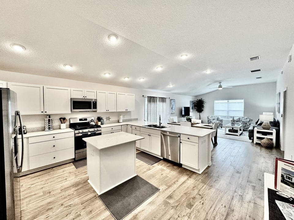 Open Concept: Living Room/Dining/Kitchen
