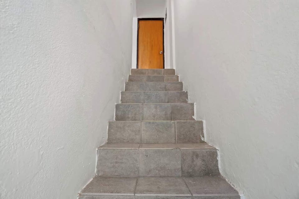 Access your private room via this staircase.

