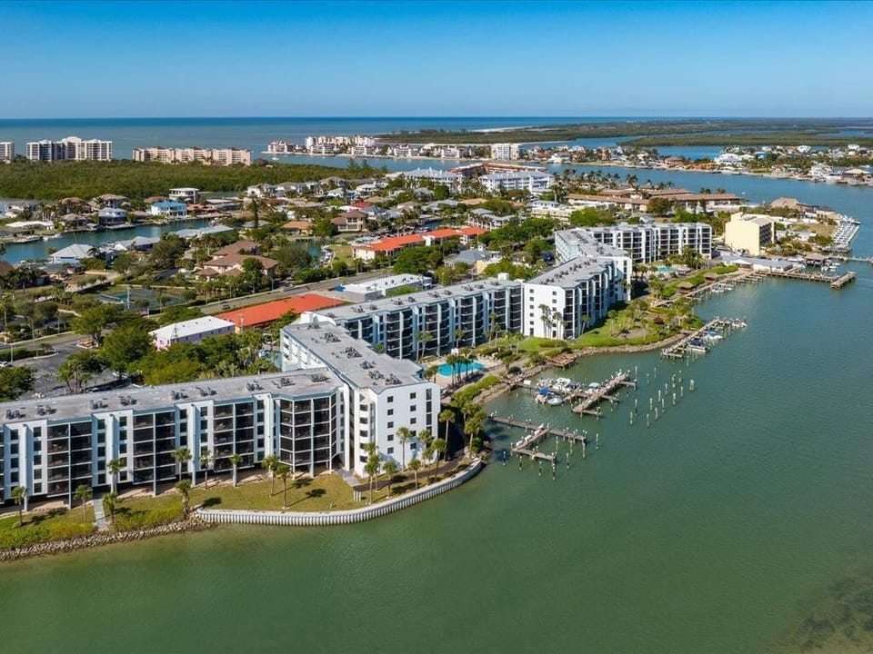 Aerial View Condo Complex on the Water 2