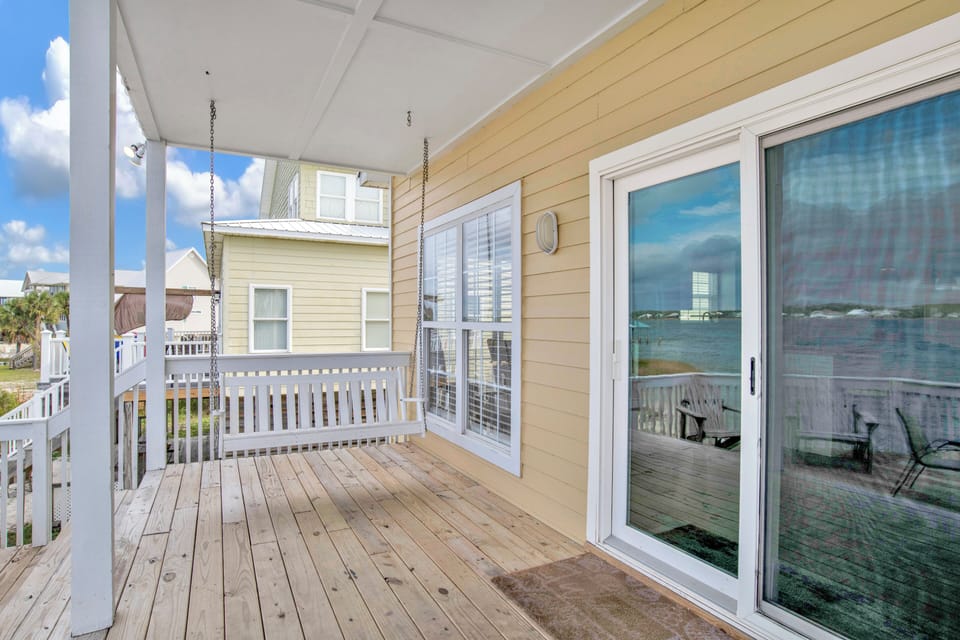 Deck access from the living area