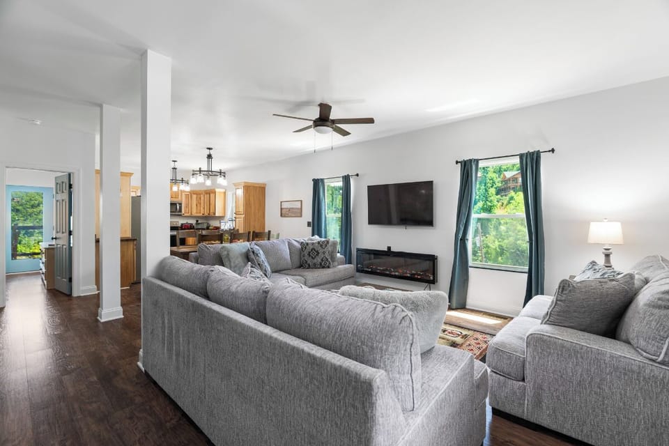 Black Bear Sanctuary's cozy living area