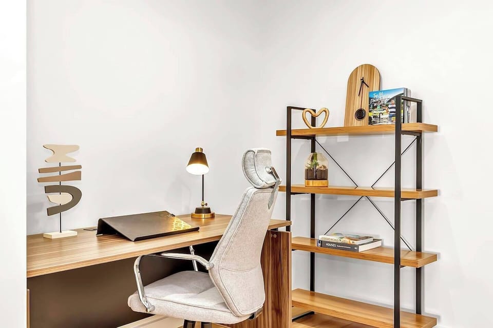 Those needing to work or study during their stay can make use of the dedicated office area downstairs. 
