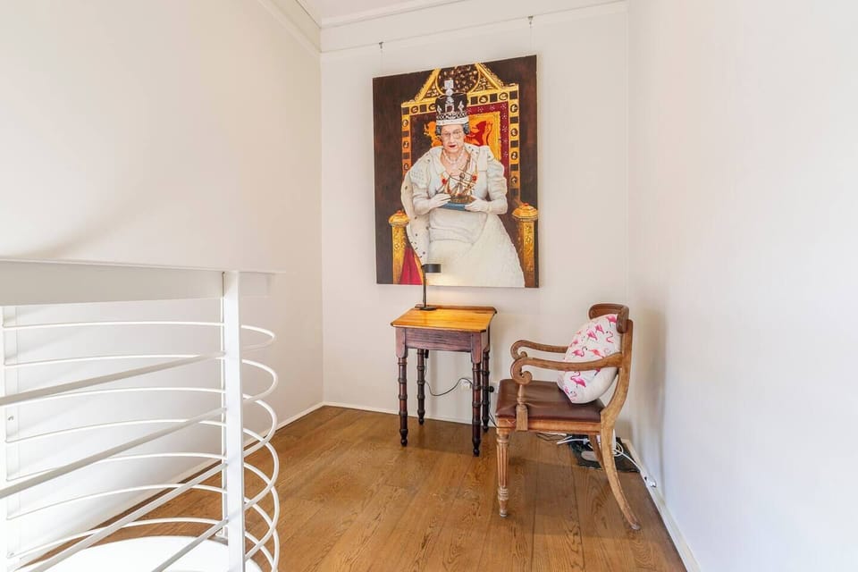 Should you need to work during your stay, a dedicated study nook is accessible via a small set of stairs.