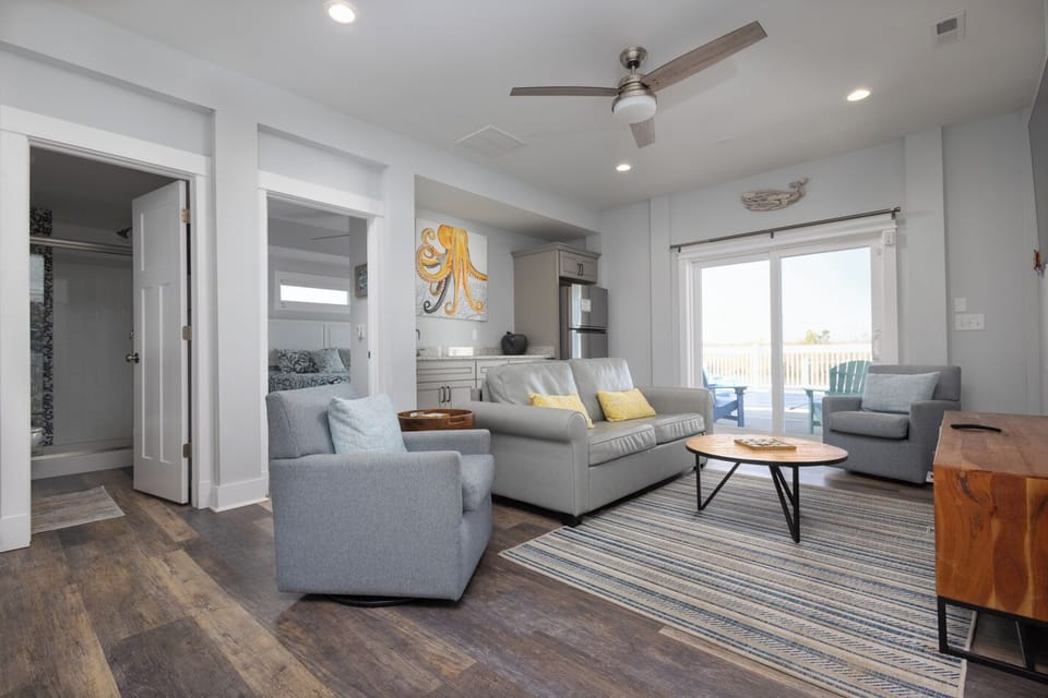 Lower Level Living Room - Enjoy a chill place to cool off from Kayaking and Pool Time