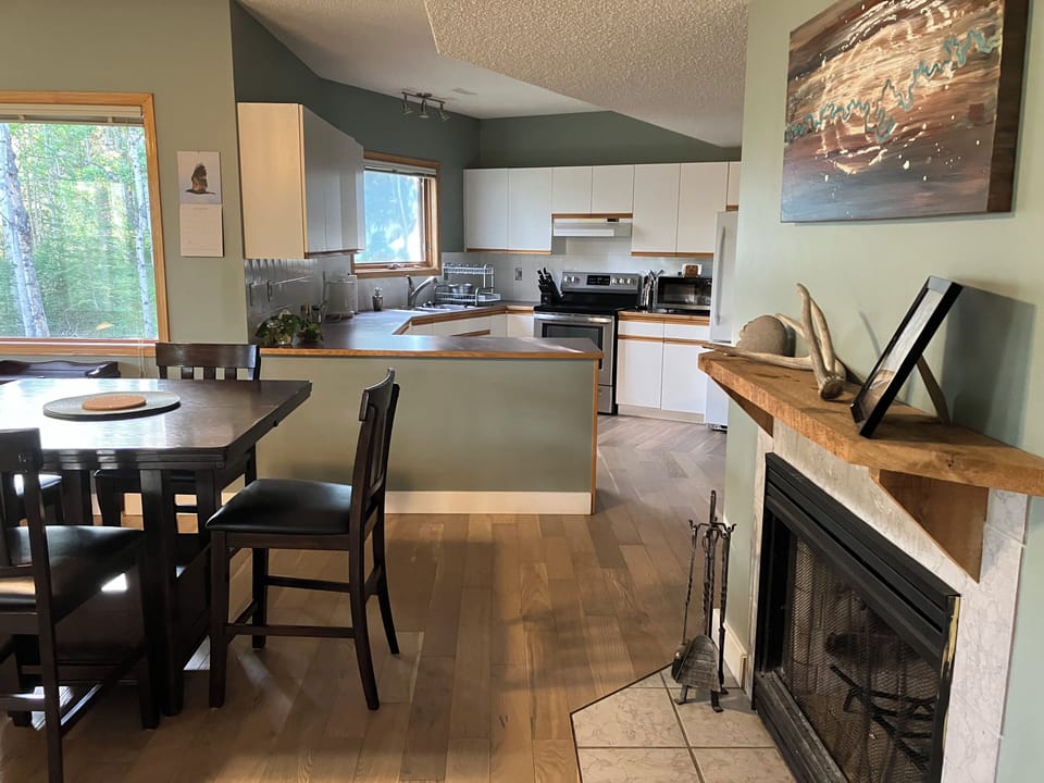Dining and full kitchen
