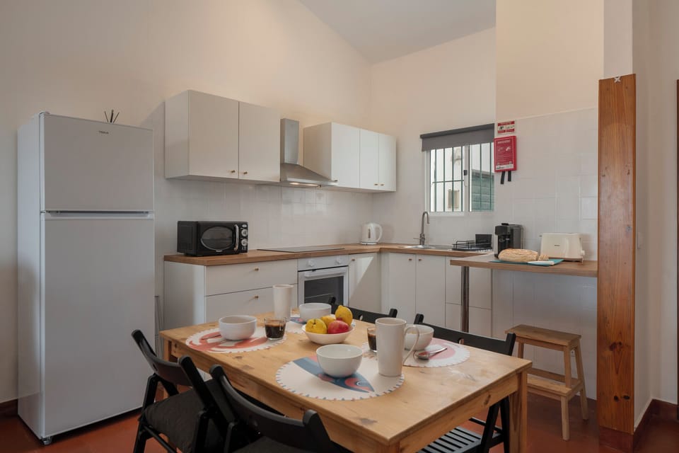 kitchen and dining area