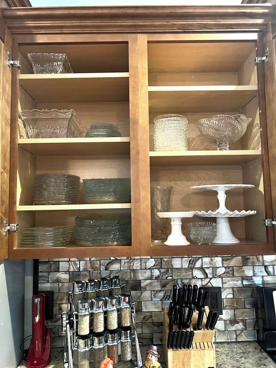 Kitchen with ample supplies