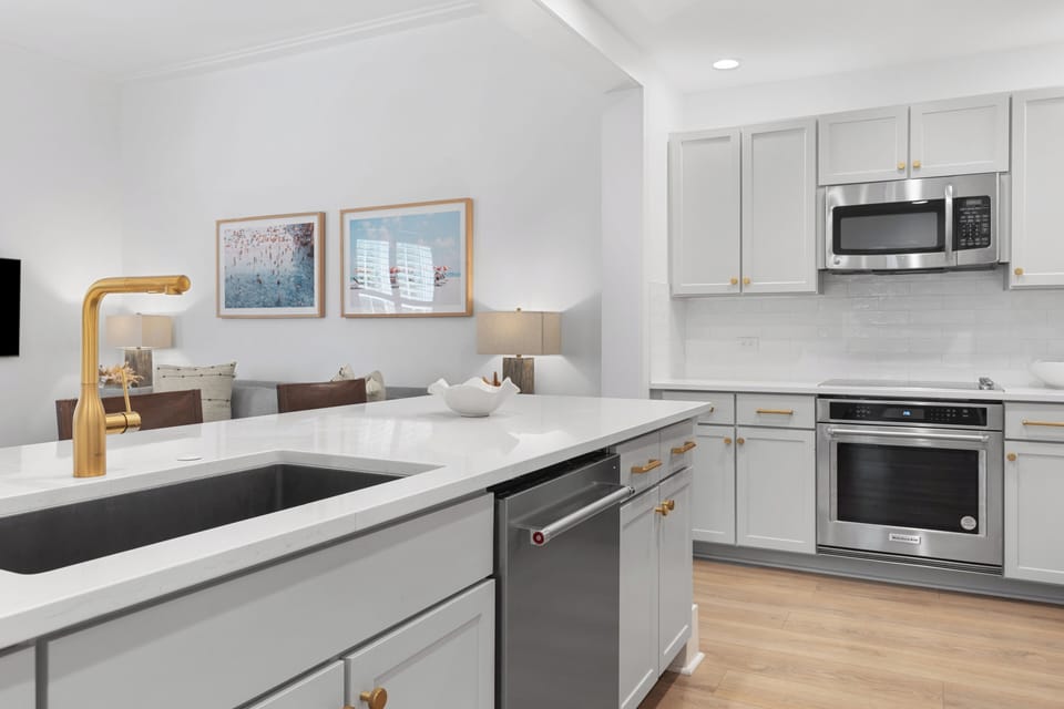 Ample counter space for meal prepping.