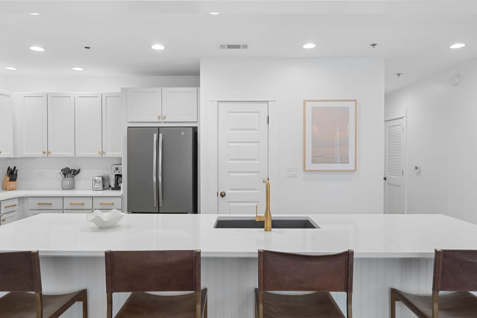 Large kitchen island for endless culinary adventures.