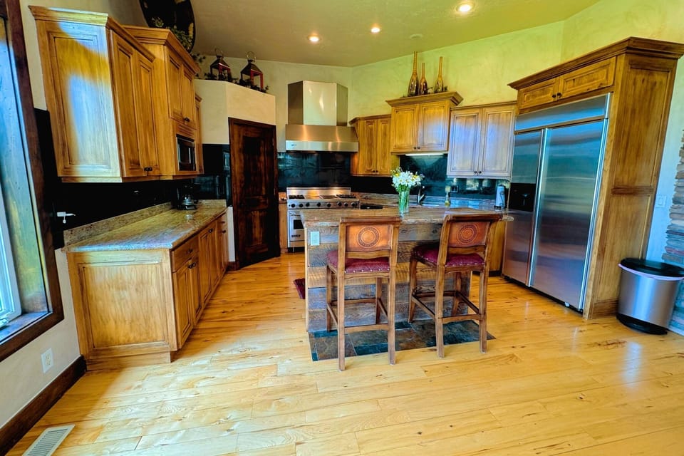 From the modern appliances to the wide array of cookware, this kitchen has everything you'll need to whip up meals for the whole group.
