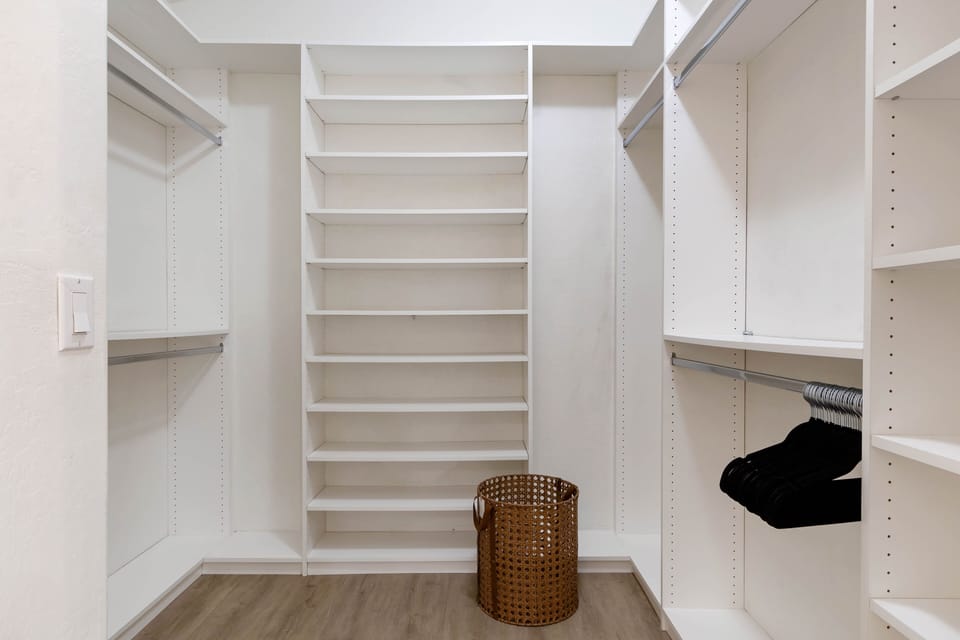 Spacious Master Closet
