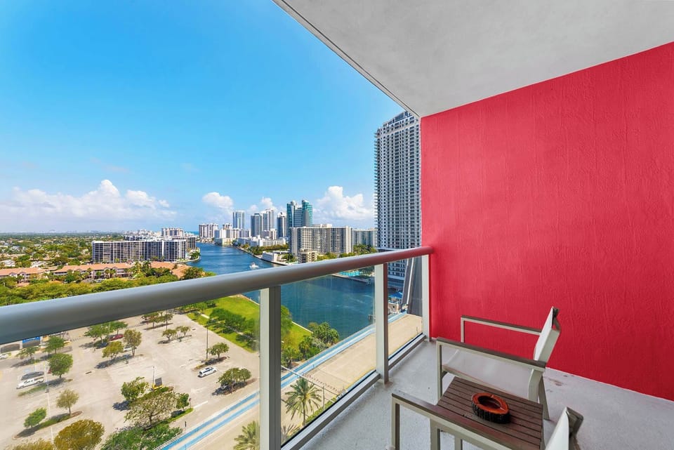 Private Balcony with water views