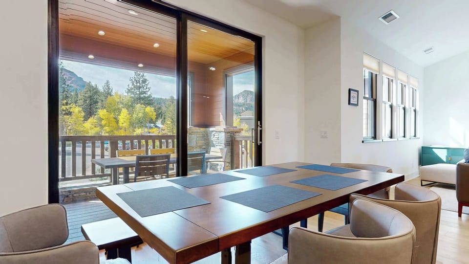 Dining table with seating for 6