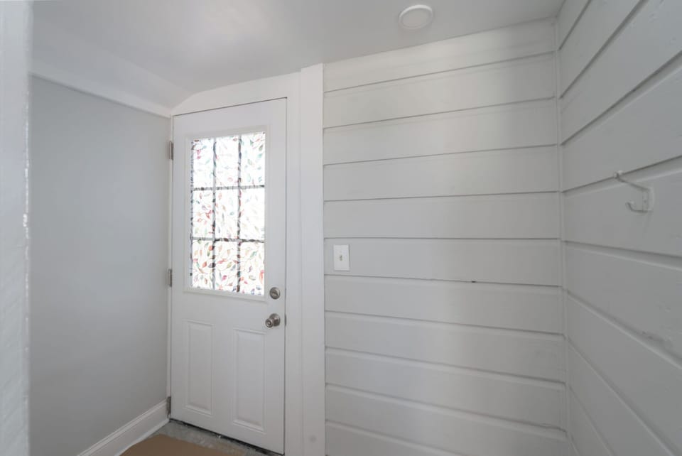 Back door and main entry from parking