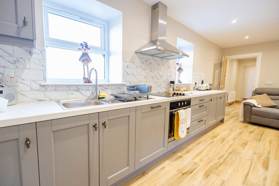 open plan kitchen