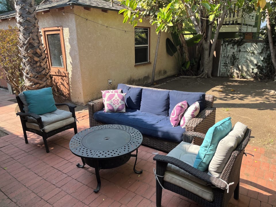 The fire pit area. Where I spend as much time as possible