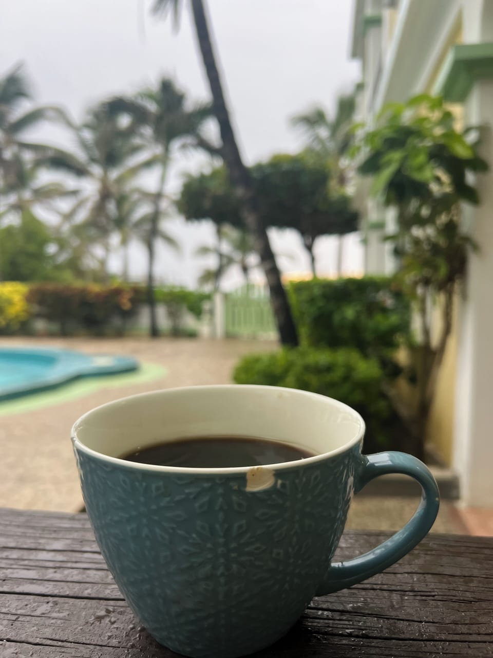 Coffee on the patio