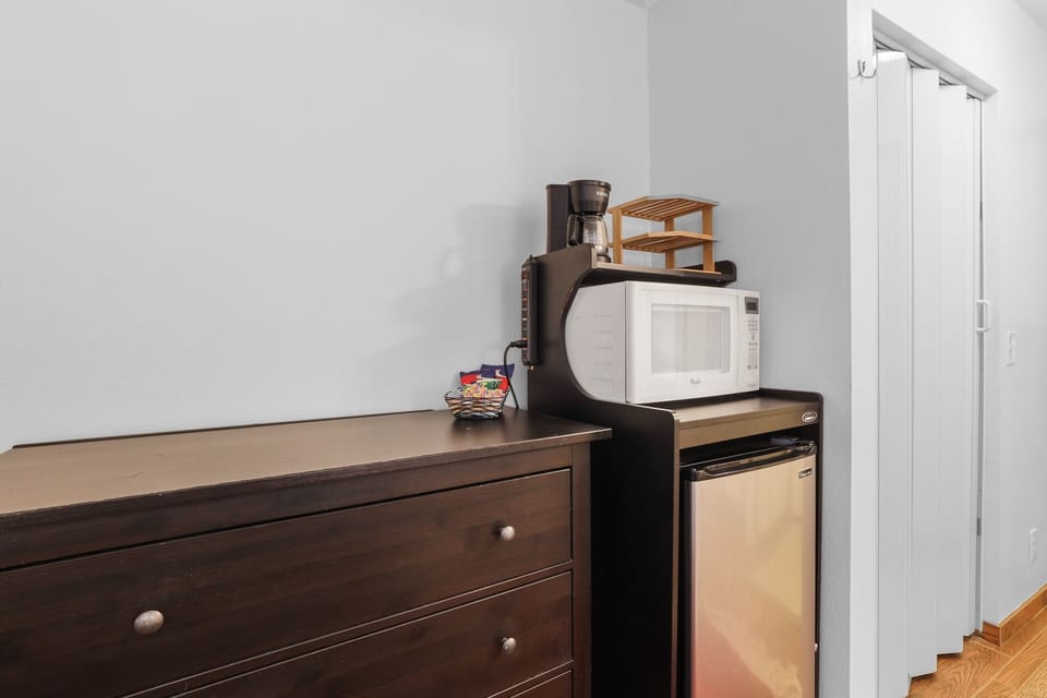 Indoors, Microwave, Oven, Furniture, Sideboard