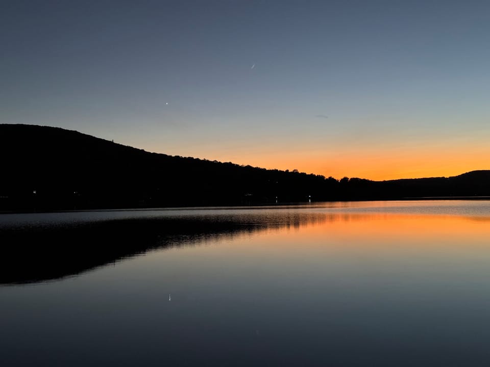 Nearby Lake Waramaug at Twilight 