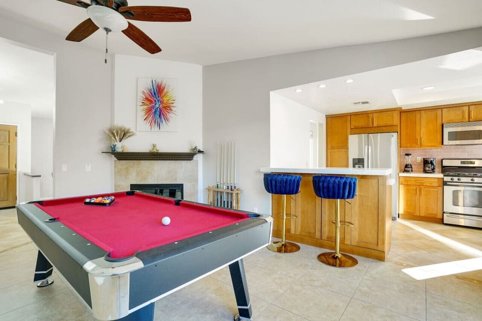 Play billiards while you wait for others to prepare food