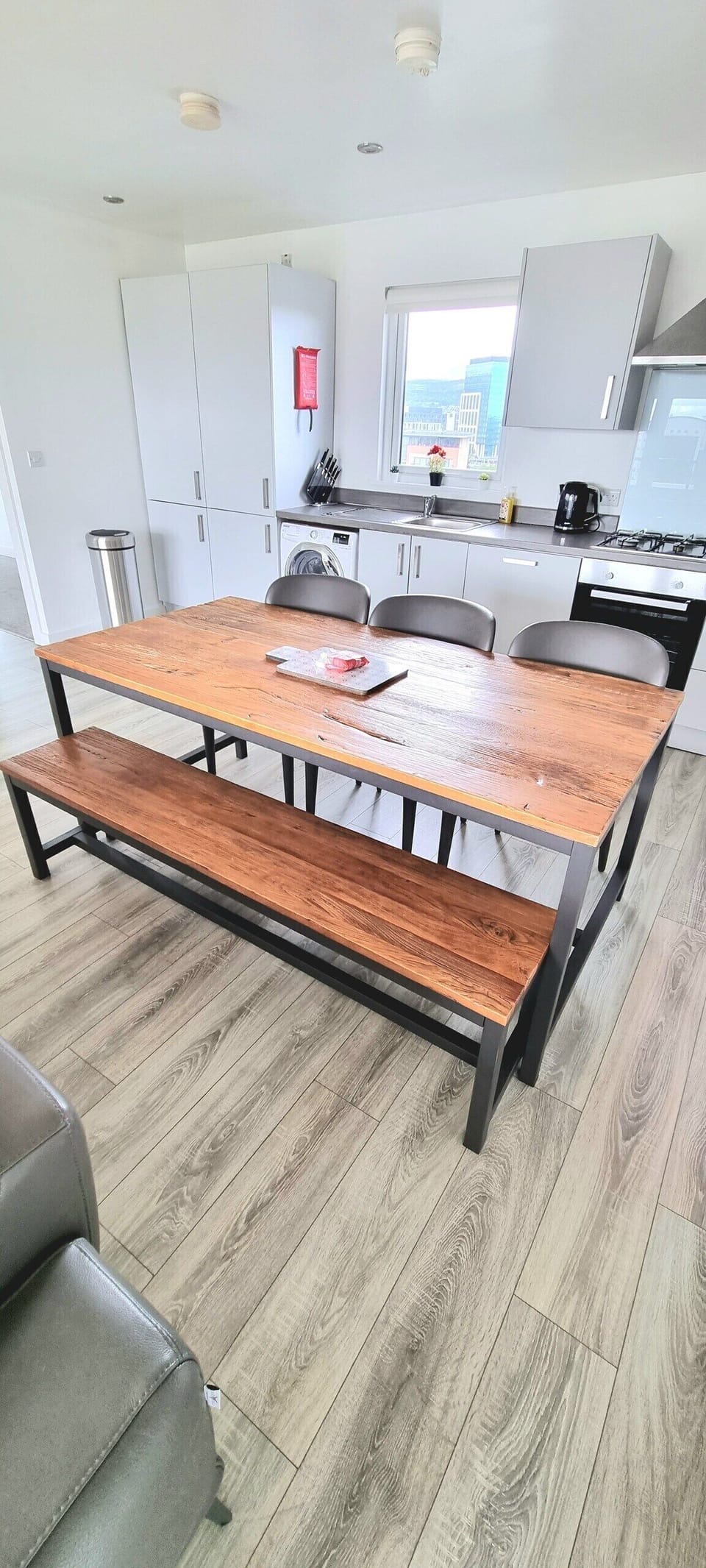 Kitchen and dining area
