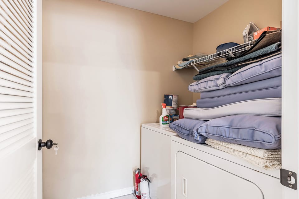 Washer/Dryer is a room off the kitchen