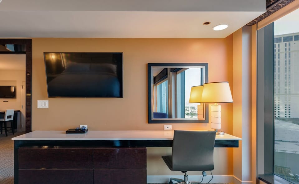 Living room work space