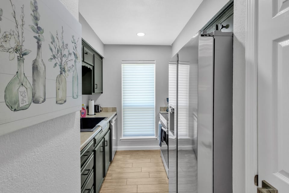 Indoors, Floor, Sink, Kitchen, Flooring