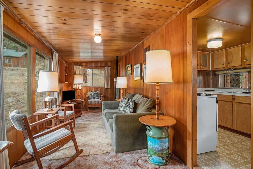 Furnished living room for your stay.