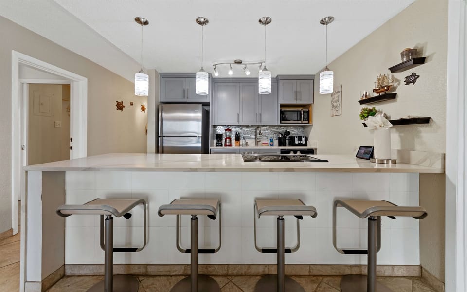 Fully equipped with everything you need to cook your favorites.