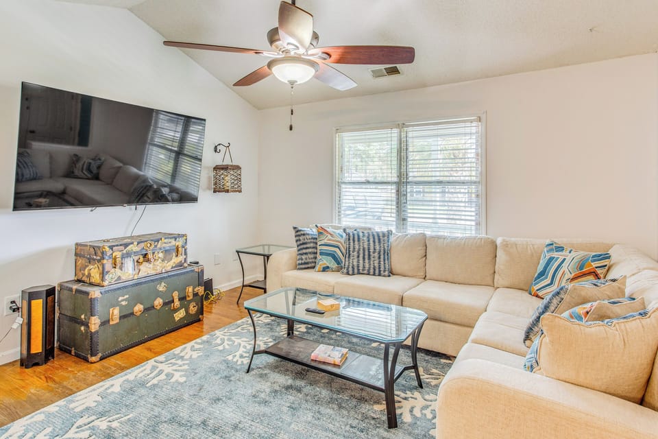 Little River Vacation Rental | 3BR | 2BA | 1,800 Sq Ft | 3 Steps Required