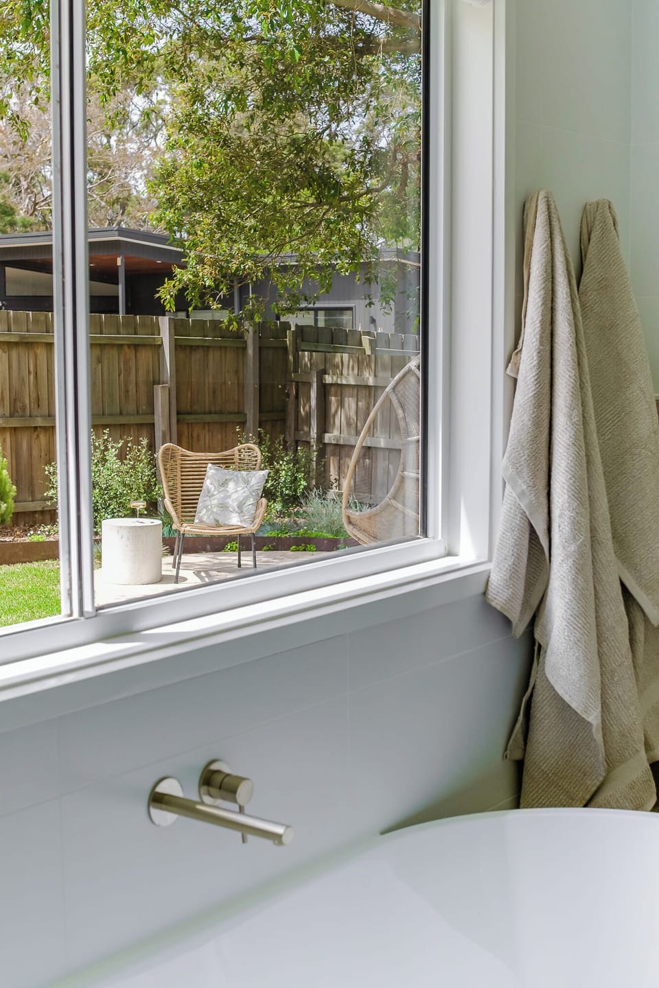 Have a bath and overlook the garden