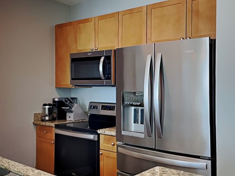 Kitchen with Standard Coffee Maker and a Keurig