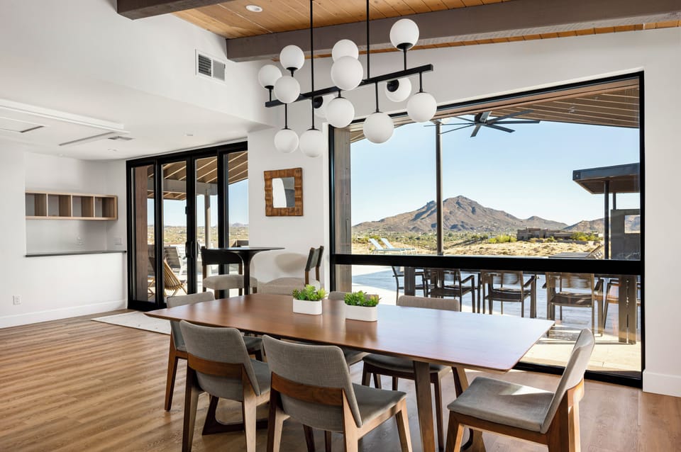 Complimented by back patio and views