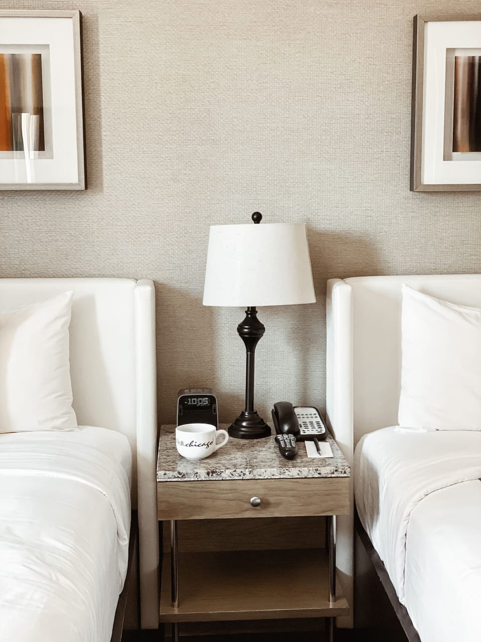 Enjoy late-night comfort with bedside lighting and easy charging access.