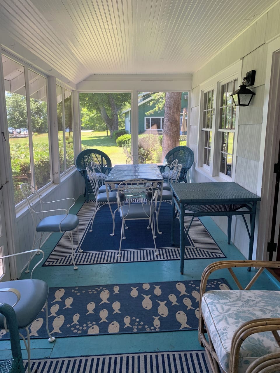Porch eating area main cottage