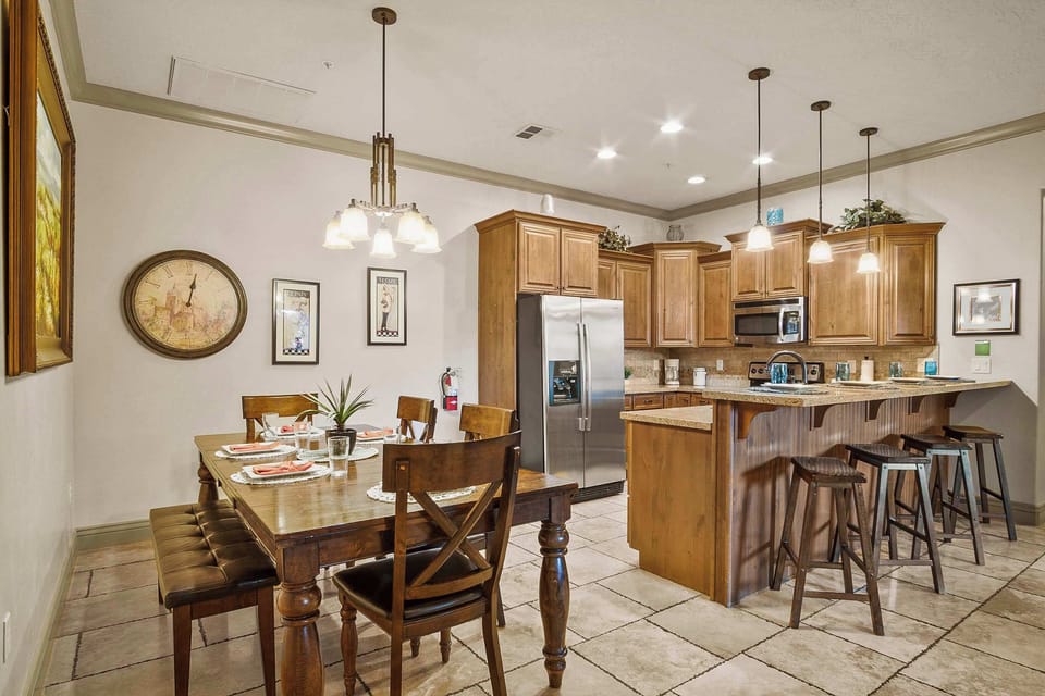 Dining table with seating for 6