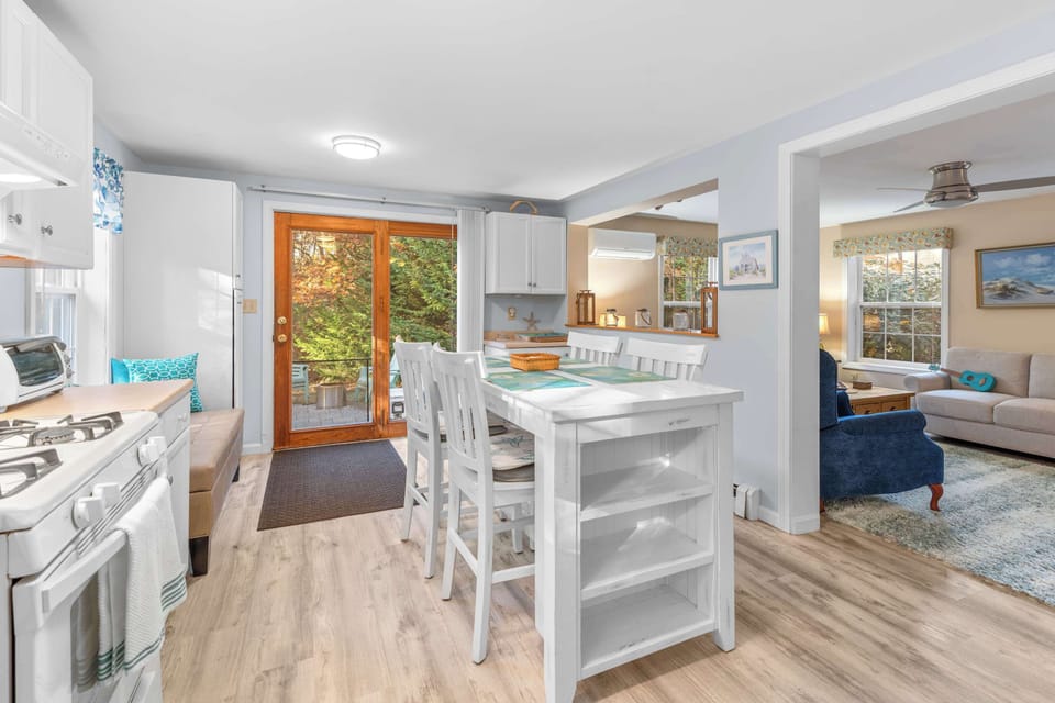 The updated kitchen offers ample space & all the comforts of home