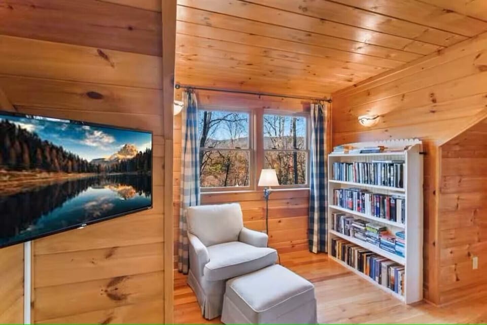 Reading nook in the Primary bedroom. Relax and get away from it all!