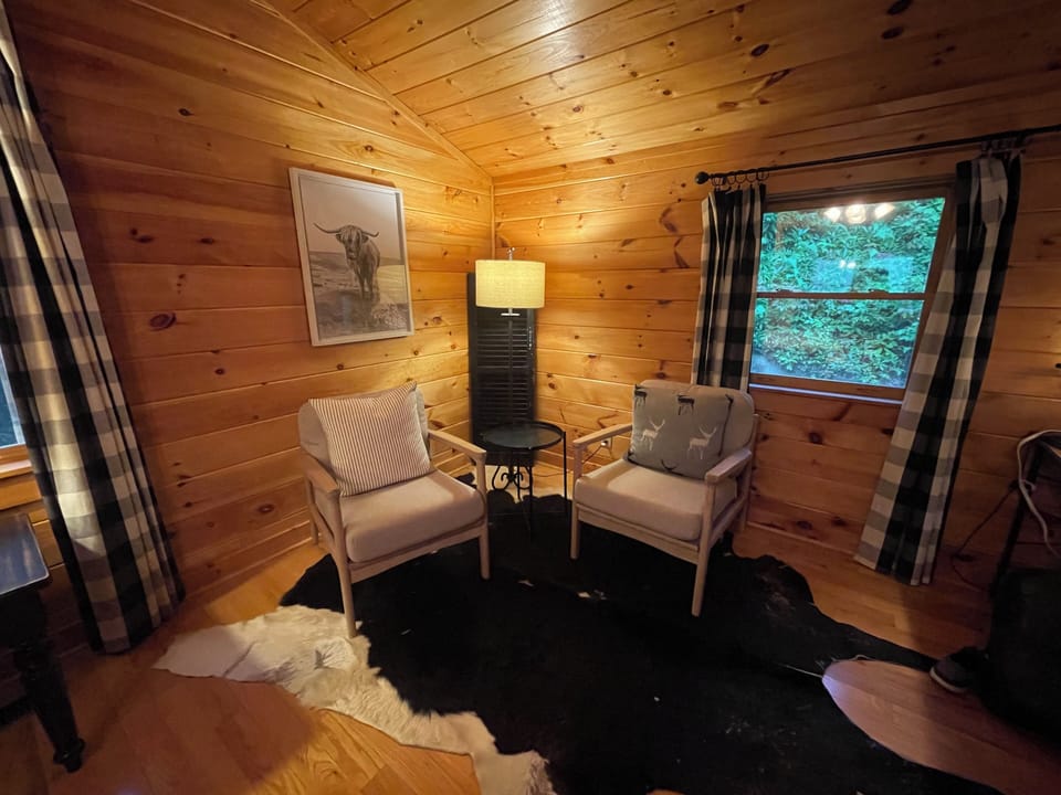 Recently added cozy sitting area in the Primary bedroom