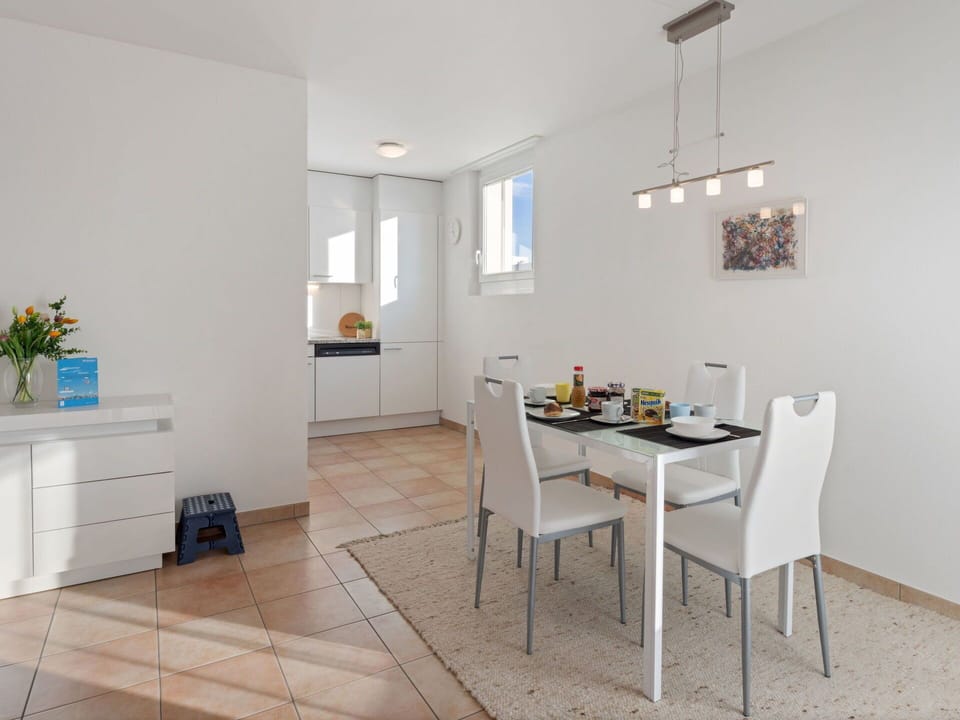 Furniture, Interior Design, Flooring, Floor, Ceiling, Room, Table, Apartment, Lighting, Home