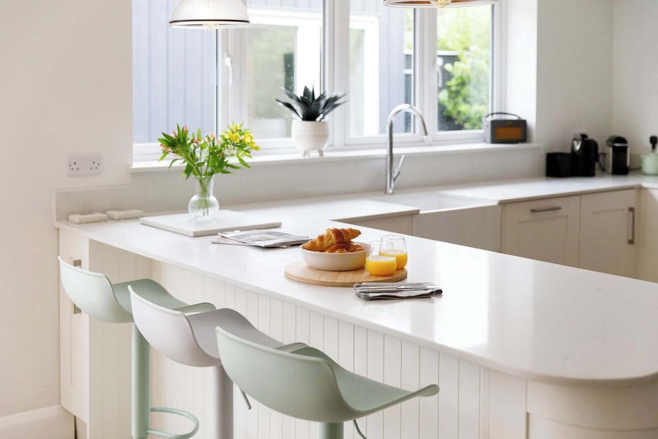 Enjoy a morning coffee at the breakfast bar.