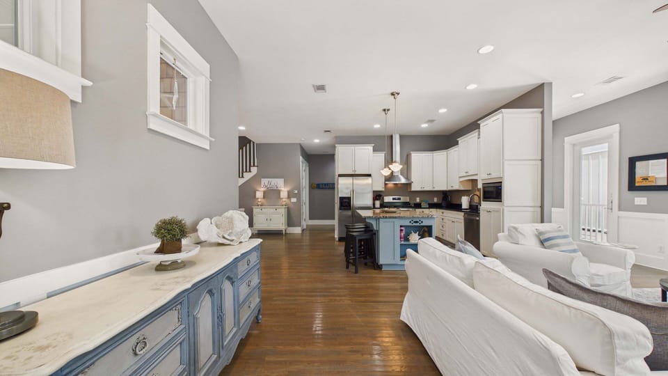 Walk into your open concept living area