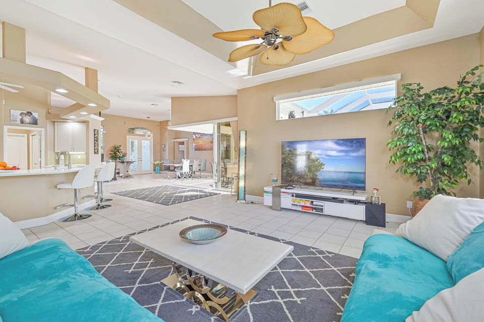 Cape Marina - This home offers an open and spacious living area with smart TV