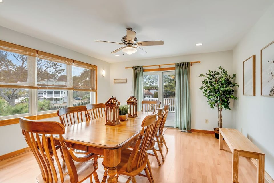 Dine in the comfort of Central AC with lovely Water Views....