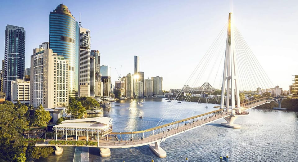 Try out the Kangaroo Point Green Bridge...