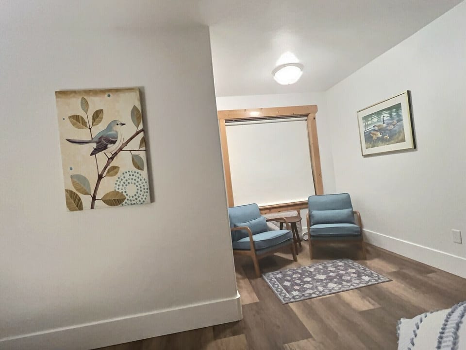 Master bedroom seating area