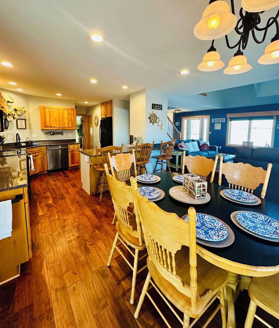 Gather around the spacious dining table for meals, games, and conversation—plenty of room for the whole crew to connect and unwind.