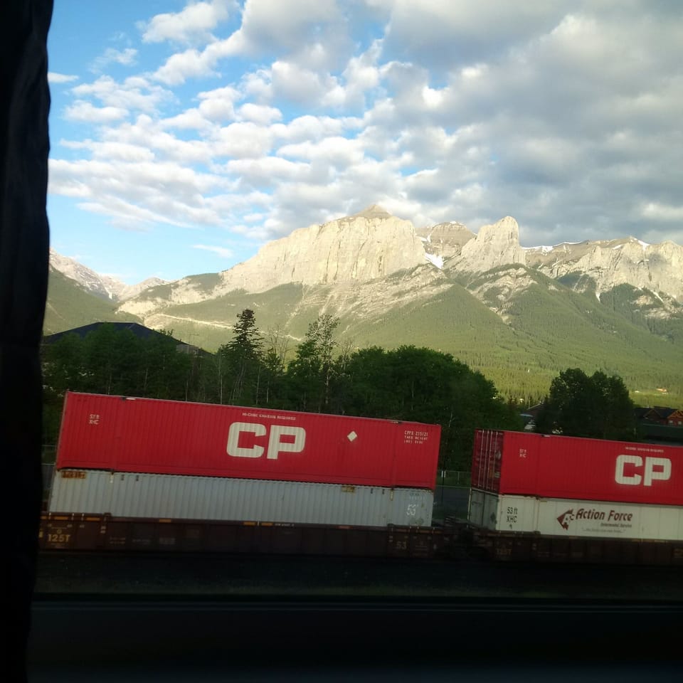 trains from bedroom 1 - fun to watch but can be loud