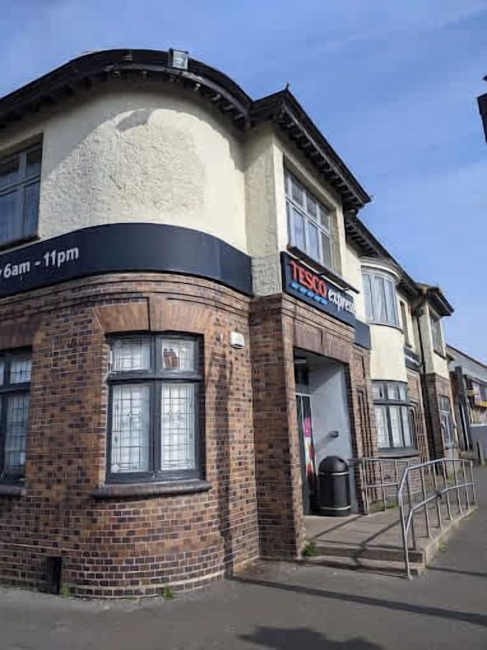 Tesco open 6am-11pm most days only 5 minute walk away